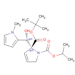1H-Pyrrole-1,2-dicarboxylic acid,2,5-dihydro-2-[(R)-hydroxy(1-methyl-1H-pyrrol-2-yl)methyl]-,1-(1,1-dimethylethyl) 2-(1-methylethyl) ester, (2R)-rel-