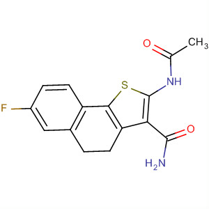 Naphtho[1,2-b]thiophene-3-carboxamide,2-(acetylamino)-7-fluoro-4,5-dihydro-