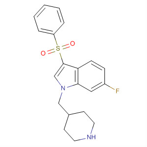 1H-Indole, 6-fluoro-3-(phenylsulfonyl)-1-(4-piperidinylmethyl)-