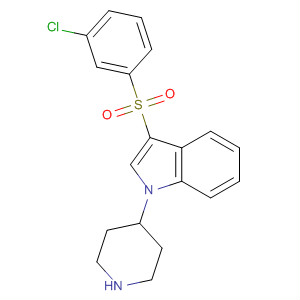 1H-Indole, 3-[(3-chlorophenyl)sulfonyl]-1-(4-piperidinyl)-