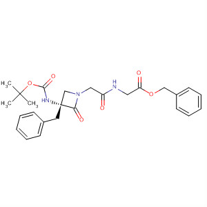 Glycine,N-[[(3R)-3-[[(1,1-dimethylethoxy)carbonyl]amino]-2-oxo-3-(phenylmethyl)-1-azetidinyl]acetyl]-, phenylmethyl ester