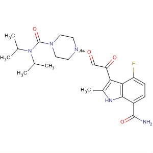1H-Indole-7-carboxamide,3-[[4-[[bis(1-methylethyl)amino]carbonyl]-1-piperazinyl]oxoacetyl]-4-fluoro-N-methyl-