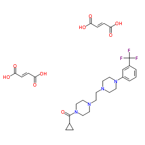 1-(cyclopropylcarbonyl)-4-(2-{4-[3-(trifluoromethyl)phenyl]piperazin-1-yl}ethyl)piperazine di[(2E)-but-2-enedioate]
