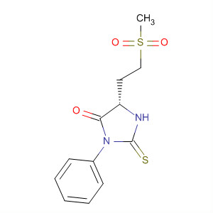 4-Imidazolidinone, 5-[2-(methylsulfonyl)ethyl]-3-phenyl-2-thioxo-, (S)-