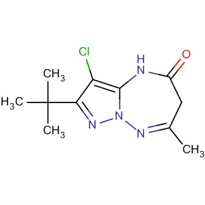 4H-Pyrazolo[1,5-b][1,2,4]triazepin-5(6H)-one,3-chloro-2-(1,1-dimethylethyl)-7-methyl-
