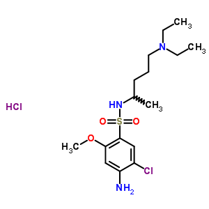 4-AMINO-5-CHLORO-N-(4-(DIETHYLAMINO)-1-METHYLBUTYL)-2-METHOXYBENZENESULFONAMIDE HCL