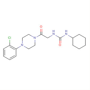 Piperazine,1-(2-chlorophenyl)-4-[[[(cyclohexylamino)carbonyl]amino]acetyl]-