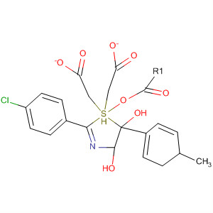 4,5-Thiazolediol, 2-(4-chlorophenyl)-4,5-dihydro-5-(4-methylphenyl)-,diacetate (ester), cis-