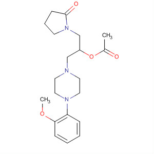 2-Pyrrolidinone,1-[2-(acetyloxy)-3-[4-(2-methoxyphenyl)-1-piperazinyl]propyl]-