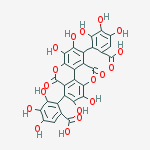 Benzoic acid,2,2'-(5,10-dihydro-2,3,7,8-tetrahydroxy- 5,10-dioxo[1]benzopyrano[5,4,3-cde][1]- benzopyran-1,6-diyl)bis[3,4,5-trihydroxy-,stereoisomer