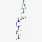 α-[(4-Chlorophenoxy)methyl]-4-(4-methoxyphenyl)-1-piperazineethanol