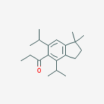 1-[1,1-dimethyl-4,6-di(propan-2-yl)-2,3-dihydroinden-5-yl]propan-1-one
