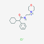 2-cyclohexyl-n-(2-morpholin-4-ium-4-ylethyl)-2-phenylacetamide;chloride