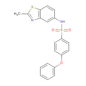Benzenesulfonamide, N-(2-methyl-5-benzothiazolyl)-4-phenoxy-
