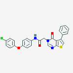 N-[4-(4-chlorophenoxy)phenyl]-2-(4-oxo-5-phenylthieno[2,3-d]pyrimidin-3-yl)acetamide