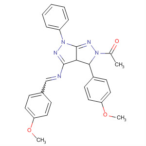 Pyrazolo[3,4-c]pyrazol-3-amine,5-acetyl-1,3a,4,5-tetrahydro-4-(4-methoxyphenyl)-N-[(4-methoxyphenyl)methylene]-1-phenyl-