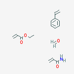 2-Propenamide, polymer with ethenylbenzene, ethyl 2-propenoate and formaldehyde, butylated