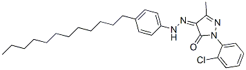 1-(2-chlorophenyl)-3-methyl-1H-pyrazole-4,5-dione 4-[(4-dodecylphenyl)hydrazone]