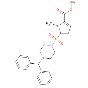 1H-Pyrrole-2-carboxylic acid,5-[[4-(diphenylmethyl)-1-piperazinyl]sulfonyl]-1-methyl-, methyl ester