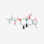 (Z)-2-Methyl-2-butenoic acid (4aR)-4,4a,5,6,7,8,8aβ,9-octahydro-9α-hydroxy-3,4aβ,5β-trimethylnaphtho[2,3-b]furan-7α-yl ester