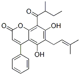 5,7-Dihydroxy-6-(3-methyl-2-butenyl)-8-(2-methyl-1-oxobutyl)-4-phenyl-2H-1-benzopyran-2-one