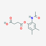 Succinic acid hydrogen 1-(2-acetylamino-4,5-dimethylphenyl) ester
