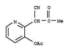 2-(1-cyano-2-oxopropyl)pyridin-3-yl acetate
