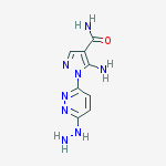 5-amino-1-(6-hydrazinylpyridazin-3-yl)pyrazole-4-carboxamide