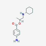 2-Cyclohexylamino-1-methylethyl=p-aminobenzoate