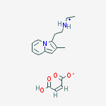 N-ethyl-2-(2-methylindolizin-3-yl)ethanaminium (2Z)-3-carboxyprop-2-enoate