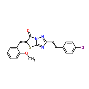 2-[2-(4-chlorophenyl)ethenyl]-5-[(2-methoxyphenyl)methylidene][1,3]thiazolo[3,2-b][1,2,4]triazol-6(5H)-one