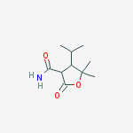 5,5-dimethyl-2-oxo-4-(propan-2-yl)tetrahydrofuran-3-carboxamide