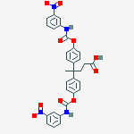 4,4-bis(4-{[(3-nitrophenyl)carbamoyl]oxy}phenyl)pentanoic acid