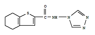 Benzo[b]thiophene-2-carboxamide, 4,5,6,7-tetrahydro-N-4H-1,2,4-triazol-4-yl-