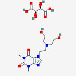 1H-Purine-2,6-dione, 7-(2-(bis(2-hydroxyethyl)amino)ethyl)-3,7-dihydro -1,3-dimethyl-, (R-(R*,R*))-2,3-dihydroxybutanedioate (1:1) (salt)