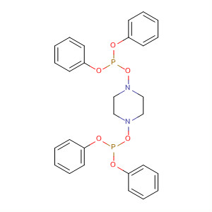 Piperazine, 1,4-bis[(diphenoxyphosphinyl)oxy]-