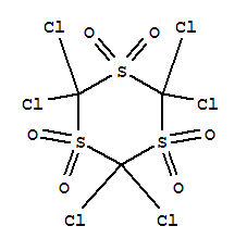 2,2,4,4,6,6-hexachloro-1,3,5-trithiane 1,1,3,3,5,5-hexaoxide