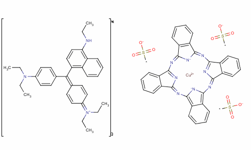 tris[[4-[[4-(diethylamino)phenyl][4-(ethylamino)-1-naphthyl]methylene]cyclohexa-2,5-dien-1-ylidene]diethylammonium] [29H,31H-phthalocyaninetrisulphonato(5-)-N29,N30,N31,N32]cuprate(3-)