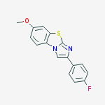 2-(4-FLUOROPHENYL)-7-METHOXYIMIDAZO[2,1-B]BENZOTHIAZOLE