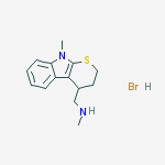 N-methyl-1-(9-methyl-2,3,4,9-tetrahydrothiopyrano[2,3-b]indol-4-yl)methanamine hydrobromide