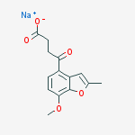 7-Methoxy-2-methyl-γ-oxo-4-benzofuranbutyric acid sodium salt