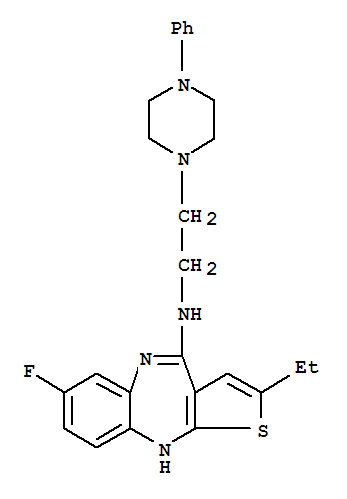 2-ethyl-7-fluoro-N-[2-(4-phenylpiperazin-1-yl)ethyl]-5H-thieno[2,3-b][1,5]benzodiazepin-4-amine