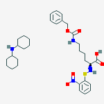 N6-[(benzyloxy)carbonyl]-N2-[(2-nitrophenyl)thio]-L-lysine, compound with dicyclohexylamine (1:1)