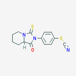 4-(1-oxo-3-thioxohexahydroimidazo[1,5-a]pyridin-2(3H)-yl)phenyl thiocyanate
