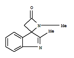 Spiro[azetidine-2,3'-[3H]indol]-4-one,1,2'-dimethyl-