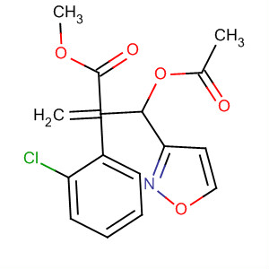 3-Isoxazolepropanoic acid,b-(acetyloxy)-5-(4-chlorophenyl)-a-methylene-, methyl ester
