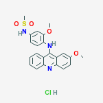 N-(3-METHOXY-4-((2-METHOXY-9-ACRIDINYL)AMINO)PHENYL)METHANESULFONAMIDE HCL
