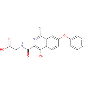 Glycine, N-[(1-bromo-4-hydroxy-7-phenoxy-3-isoquinolinyl)carbonyl]-