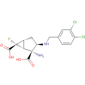Bicyclo[3.1.0]hexane-2,6-dicarboxylic acid,2-amino-3-[[(3,4-dichlorophenyl)methyl]amino]-6-fluoro-,(1R,2R,3R,5R,6R)-