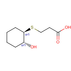 Propanoic acid, 3-[[(1R,2R)-2-hydroxycyclohexyl]thio]-, rel-